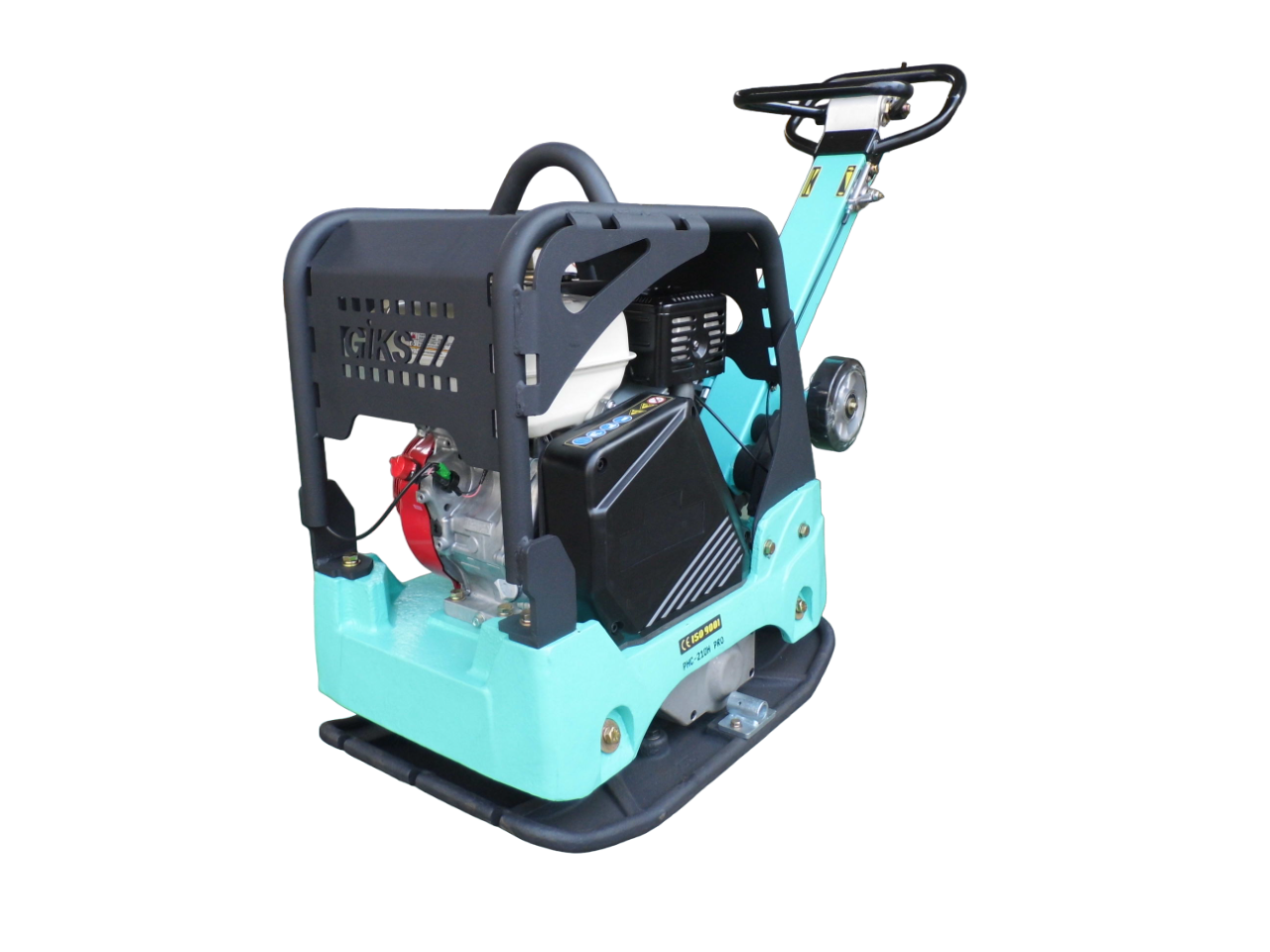 Виброплита реверсивная GIKS PHC-210H PRO гидравлика - [210 кг / 37 кН / Honda GX270] ручной старт