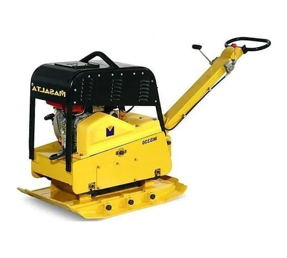 Виброплита реверсивная MASALTA MS330-4 бензиновая - [321 кг / 38 кН / Honda GX270]