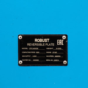 Виброплита дизельная ROBUST CPC-600DE реверсивная - [510 кг / 60 кН / Changfa CF192F]