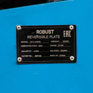 Виброплита дизельная ROBUST CPC-330DЕ - [300 кг / 40 кН / Changfa CF178F]