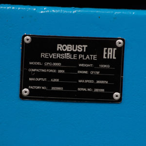 Виброплита дизельная ROBUST CPC-300D реверсивная - [193 кг / 30 кН / Changfa CF178F]